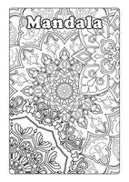 Mandala for coloring Mandala coloring sheet Flower pattern, A4 paper vector