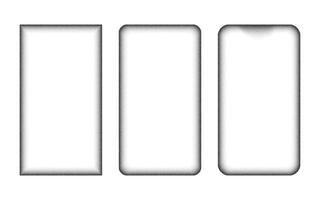 Vertical rectangle noise stipple dots texture effect, white screen banner with grainy border vector