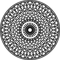 circular mandala patern art great for coloring book with vibrant colors and intricate patterns, perfect for meditation, relaxation, or wall decoration vector