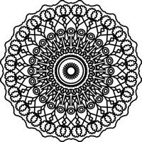 circular mandala patern art great for coloring book with vibrant colors and intricate patterns, perfect for meditation, relaxation, or wall decoration vector