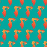 Gold fish. Simple seamless pattern. illustration. vector