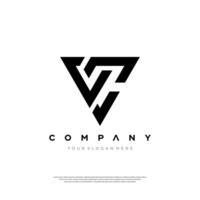 A logo for a company with a triangle and the word company written below it vector