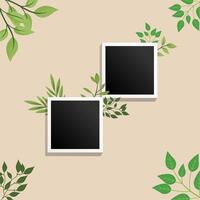 Collage Photo Frame Template Illustration Design, Picture Collage Presentation Frame Element, Photo Frame Isolated, Collage Frame Presentation And Mockup Album And Element. vector