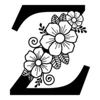 Luxurious Alphabet Z vector