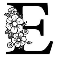 Luxurious Alphabet E vector