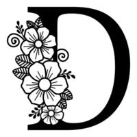 Luxurious Alphabet D vector