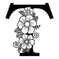 Luxurious Alphabet T vector