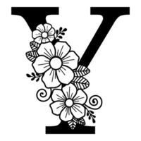 Luxurious Alphabet Y vector