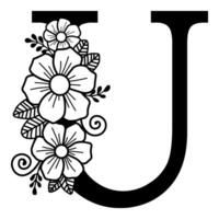 Luxurious Alphabet U vector
