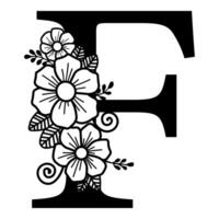 Luxurious Alphabet F vector