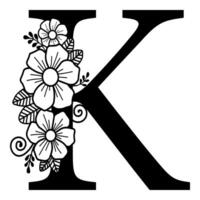 Luxurious Alphabet K vector