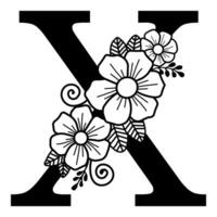 Luxurious Alphabet X vector