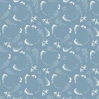 Abstract hen rooster seamless pattern. Simple farm animal repeat pattern. vector