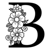 Luxurious Alphabet B vector