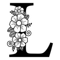 Luxurious Alphabet L vector