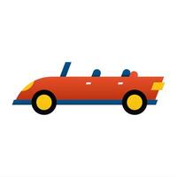 Flat colorful car icon element asset design vector