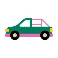 Flat colorful car icon element asset design vector