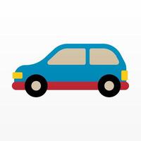 Flat colorful car icon element asset design vector