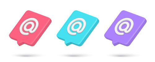 3d realistic template internet searching URL address character collection illustration vector