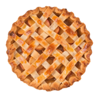 Apple Pie with a Golden Crust on Transparent Background png