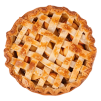 Apple Pie with Decorative Crust on Transparent png