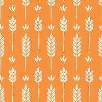 trigo cepillo textura sin costura modelo antecedentes. mano dibujado lápiz de color cepillo resumen floral trigo sin costura modelo. floral resumen grunge mano dibujado impresión antecedentes. vector