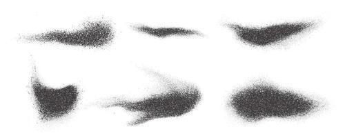 Halftone dotted shape. Stipple blob. Noisy abstract design element with grainy shadow texture. Random organic fluid. vector
