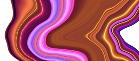 Abstract Fluid Shapes with Dynamic Lines - Illustration png