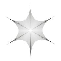 Web of thin lines isolated. Spiderweb. Abstract symmetrical shape made from linear smooth waves. Mesh weaving. Net. Black outline hexagon. Geometric design element. illustration vector
