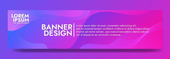 Elegant gradient wave banner design highlights a natural, flowing pattern of rich violet and serene blue tones, delivering a refined, premium quality header or banner for digital and print media vector