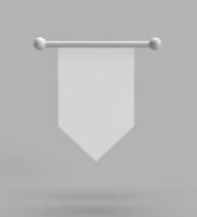 flag design white mock up empty blank paper event sale decor ation empty label banner retro promotion element celebration award curve message frame object item modern realistic vintage logo sell buy photo