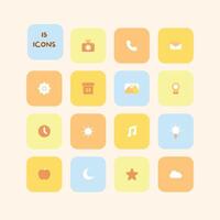 icon bundle all icon like as call, phone, location vector