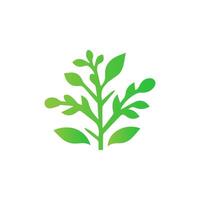 Leaves icon on isolated background. Collection green leaf. Elements design for natural, eco, vegan, bio labels vector