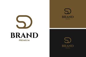 SD letter business logo design template illustration idea vector