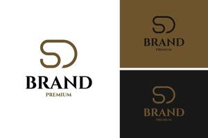SD letter business logo design template illustration idea vector