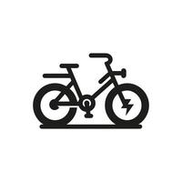 Electric bike silhouette set vector