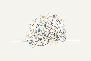 Doodle abstract background illustration vector
