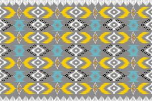 Ethnic abstract ikat art. Aztec ornament print. geometric ethnic pattern seamless color oriental. Design for background ,curtain, carpet, wallpaper, clothing, wrapping, Batik, vector