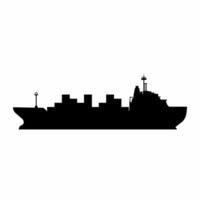 Cargo ship icon for delivery, logistic, shipment or distribution vector