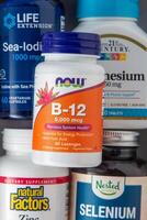 Vitamins, minerals and micronutrients from iHerb. Lots of different jars. Biologically active food additives. Dietary supplement set buy online. Medicines for health. Kyiv, Ukraine - July 13, 2023. photo