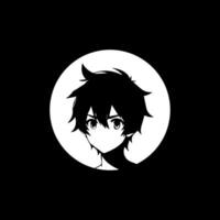 a boy head silhouette, profile image vector
