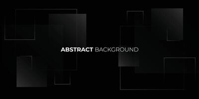 Flat design Dark black abstract background with glowing lines. Geometric stripe line art design. Futuristic technology concept. vector