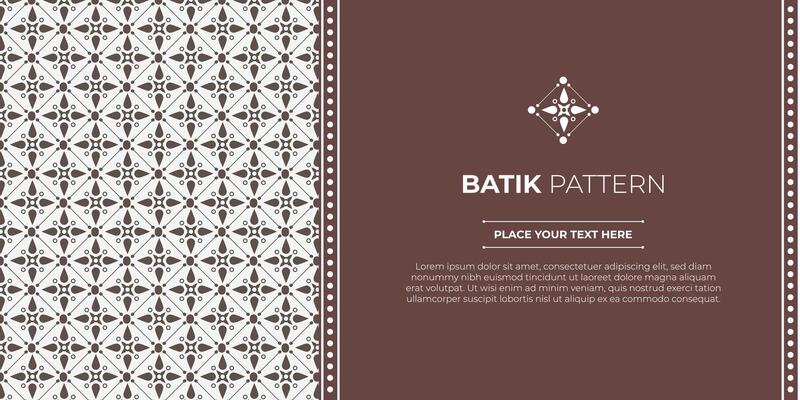 Simple and luxury traditional pattern background with ethnic elements. flat design