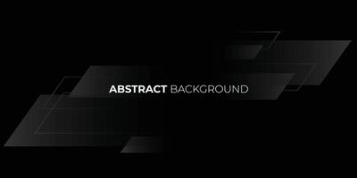 Flat design Dark black abstract background with glowing lines. Geometric stripe line art design. Futuristic technology concept. vector