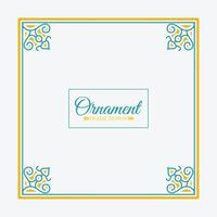 colorful art frame design template vector