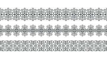 ornamental pattern border Design Template vector