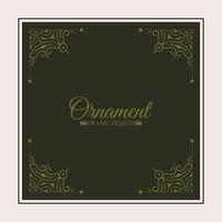 Elegant decorative frame design background vector