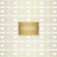 Gold Lines Ornament Geometric Seamless Pattern vector