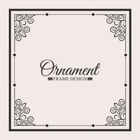 Elegant decorative frame design background vector