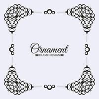 Elegant decorative frame design background vector